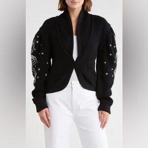 Like New Mother Denim Puff Sleeve Cardigan - Up Your Sleeve XS